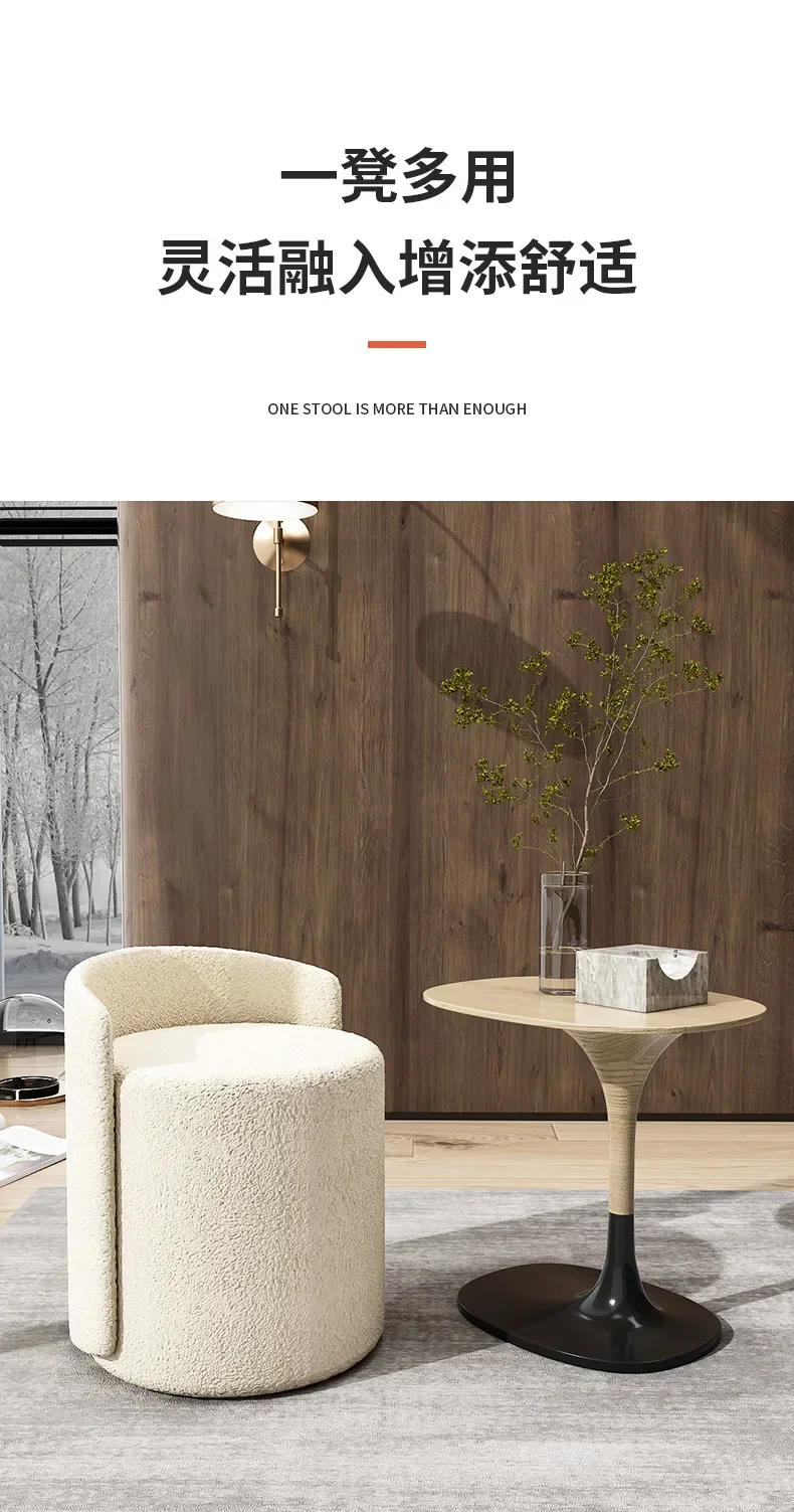 Description Picture 4 of itemBedroom Makeup Chair with Backrest Light Luxury Vanity Stool Simple  Stylish Dresser Chair Comfortable Seating