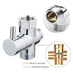 T-Adapter Brass/ABS 3 Ways Valve Sink Accessories For Diverter Bath Toilet Bidet Sprayer Shower Head Converter Kitchen Equipment