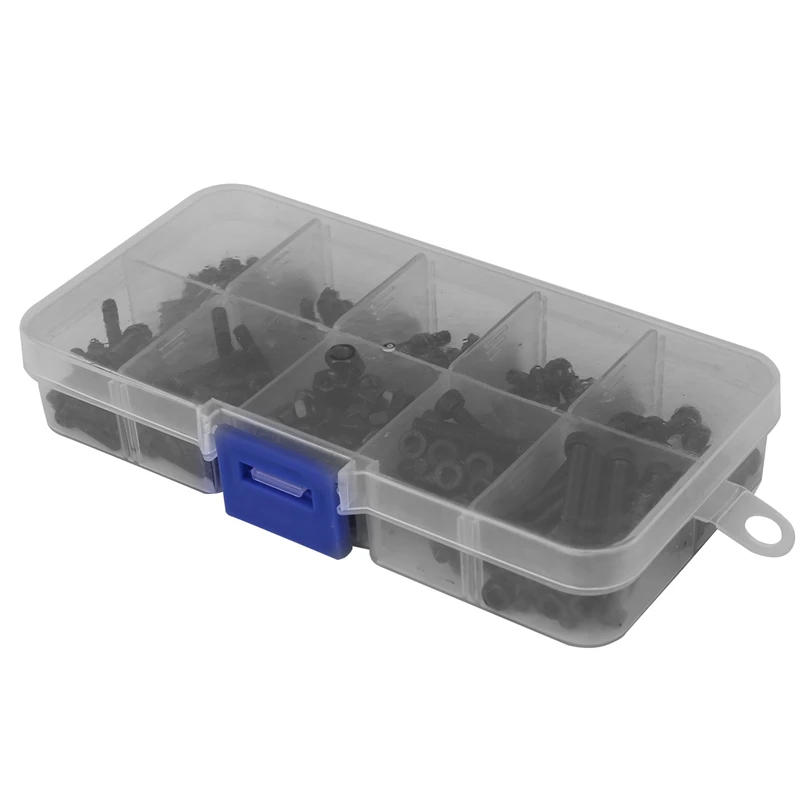 Description Picture 2 of item280Pcs Steel Screw Set M3 Hex Bolt Screw Nut Metric Machine Bolts And Nut Repair Tool