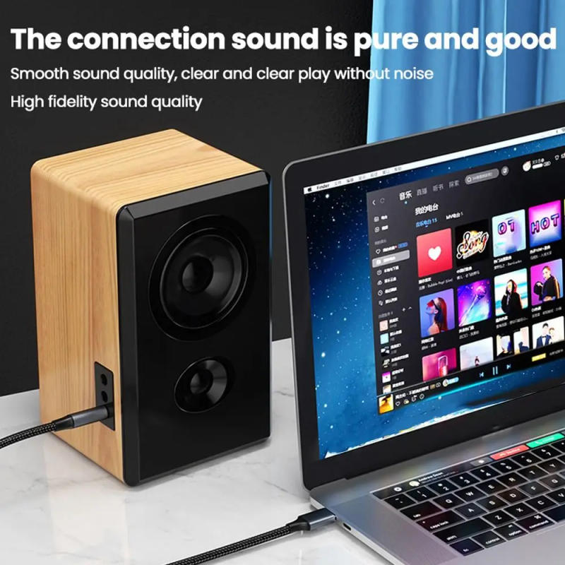 Description Picture 3 of itemUSB to 3.5mm Audio Cable Male to Male Stereo USB A to 3.5 Jack AUX Adapter Wire Headphone Speaker for Laptop PC TV Car