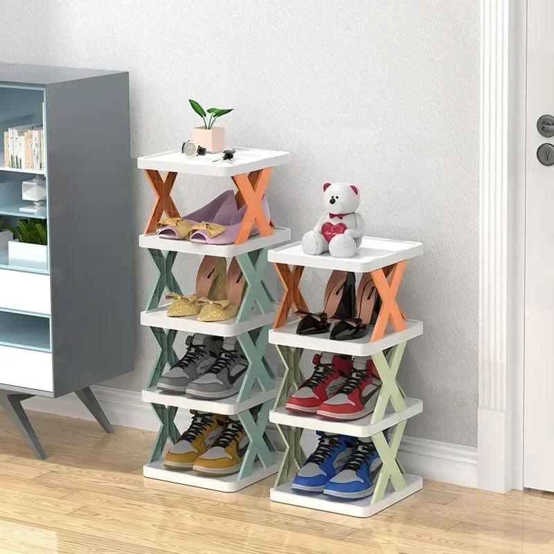 Description Picture 6 of itemNew Shoes Racks Storage Organizer Detachable Shoe Racks Saves Family Household Rack Multi Layer Simple Shoes Shelf Color Cabinet