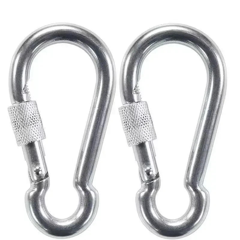 Description Picture 3 of itemM6/M8/M10 Stainless Steel 304 Carabiner Carbine Snap Hook Key-Lock