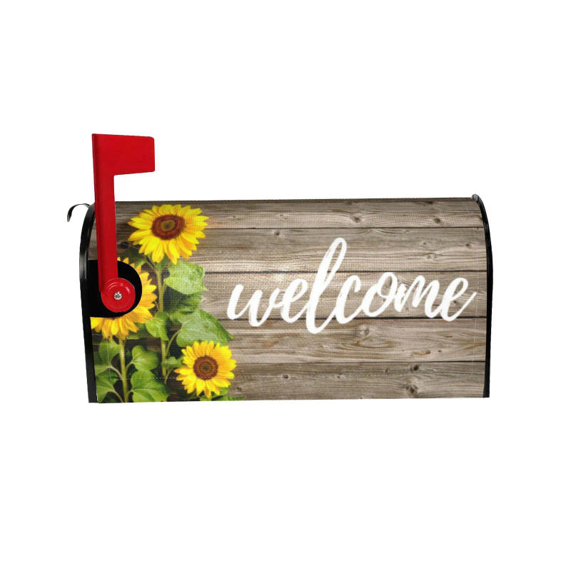 Description Picture 4 of itemGift for Elderly Mother Mailbox Covers Standard Size 18" X 21" Flowers Mailbox Wraps Post Letter Box Cover For Holiday Garden