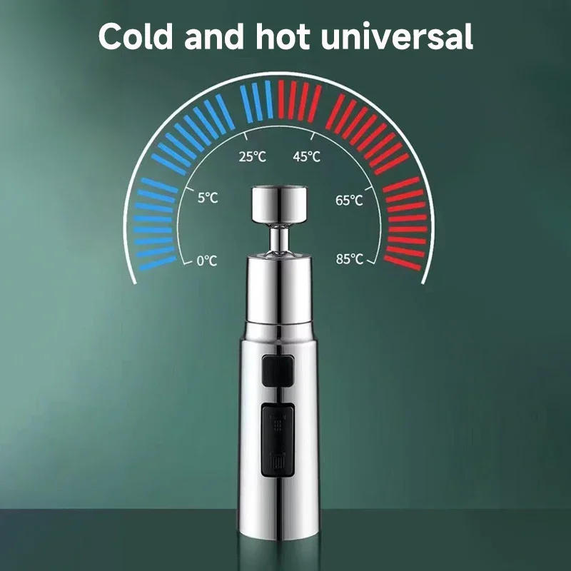 Description Picture 5 of item1pc 3 Three ModesFaucet Extender Metal Alloy Head Water Saver Home Extended Shower Spray Filter