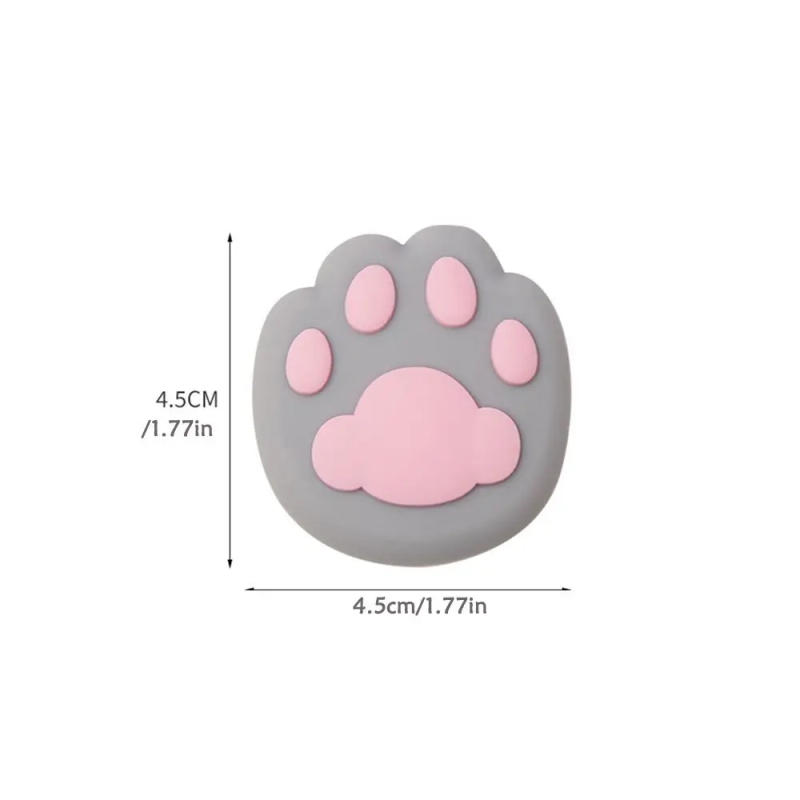 Description Picture 3 of item2Pc Cartoon Wall Protector Door Crash Pad Cat Claw Silicone Door Stopper Shockproof Guard Door Handle Bumper Cabinet