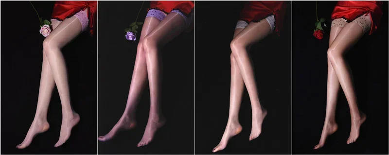 Description Picture 4 of itemSexy Aurora Women 1D Ultra Thin Stockings Shiny Magical Lace Top Female Elastic Stocking Non-slip Silicone Hosiery Club Dance