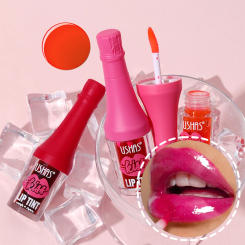 Water Light Honey Mirror Lip Gloss Creative Red Wine Design Jelly Lip Moisturizing Student Liquid Lipstick Stack Beauty Makeup