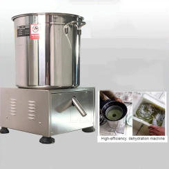 Electric Stainless Steel Commercial Salad Spinner Vegetable Water Oil Spinning Dehydration Machine