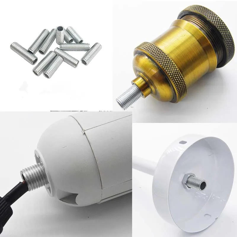 Description Picture 3 of itemM10 Tooth Tube With Nut For Lamps Hollow Screw Metal Pipe Teeth Whitening Thread Repair Lighting Base Connecting Accessories