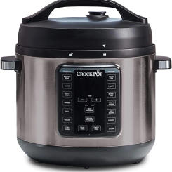 8-Quart Multi-Use XL Express Crock Programmable Slow Cooker and Pressure Cooker with Manual Pressure, Boil & Simmer, B