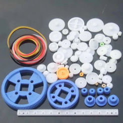 1Pack 80 Kinds of  Fine Plastic Gear Bag Robot Accessories Gears Racks Worm Gears Belt Gears Crown Gear Single/Double Layer Gear