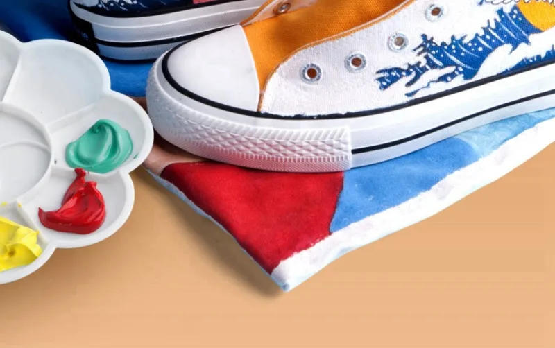 Description Picture 6 of item50ML Glitter Textile Fiber Pigment DIY Hand-painted Clothes Canvas Shoes Waterproof Non-fading Art Painting Graffiti Pigment