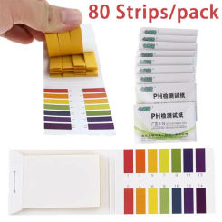 80 Strips/pack PH Test Strips Full PH Meter PH Controller 1-14st Indicator Litmus Tester Paper Water For Water Urine Saliva Soil