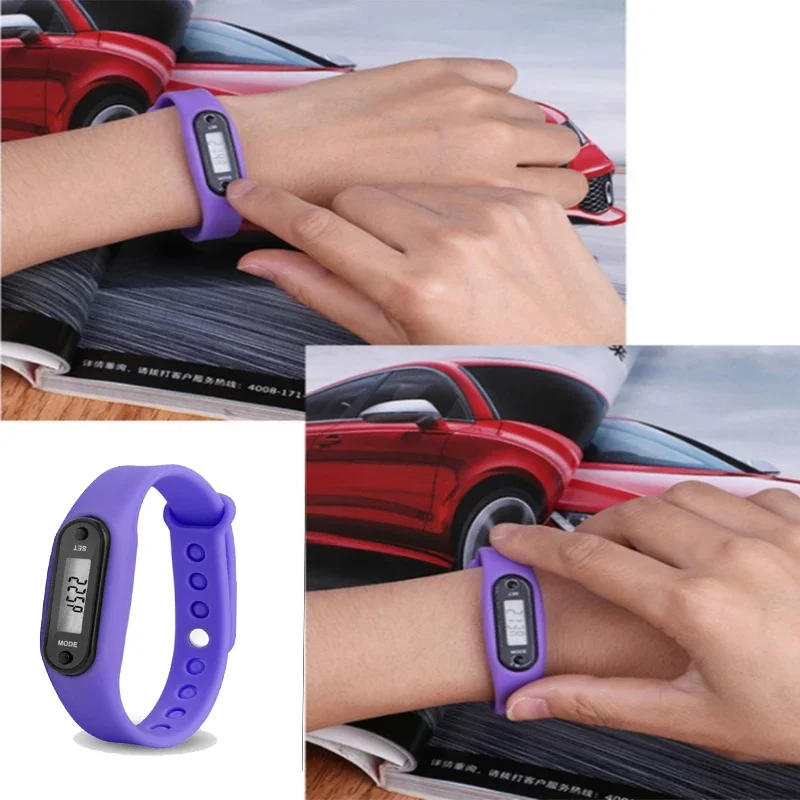 Description Picture 3 of item2022 Sports Smart Watch Bracelet Display Fitness Step Tracker Digital LCD Pedometer Running Steps Walking Calorie Counter