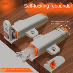 New ABS Cabinet Catches Invisible Damper Buffer Door Lock Buckle Push Type Hardware Rebound Device Wardrobe
