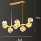 9 heads gold 80cm