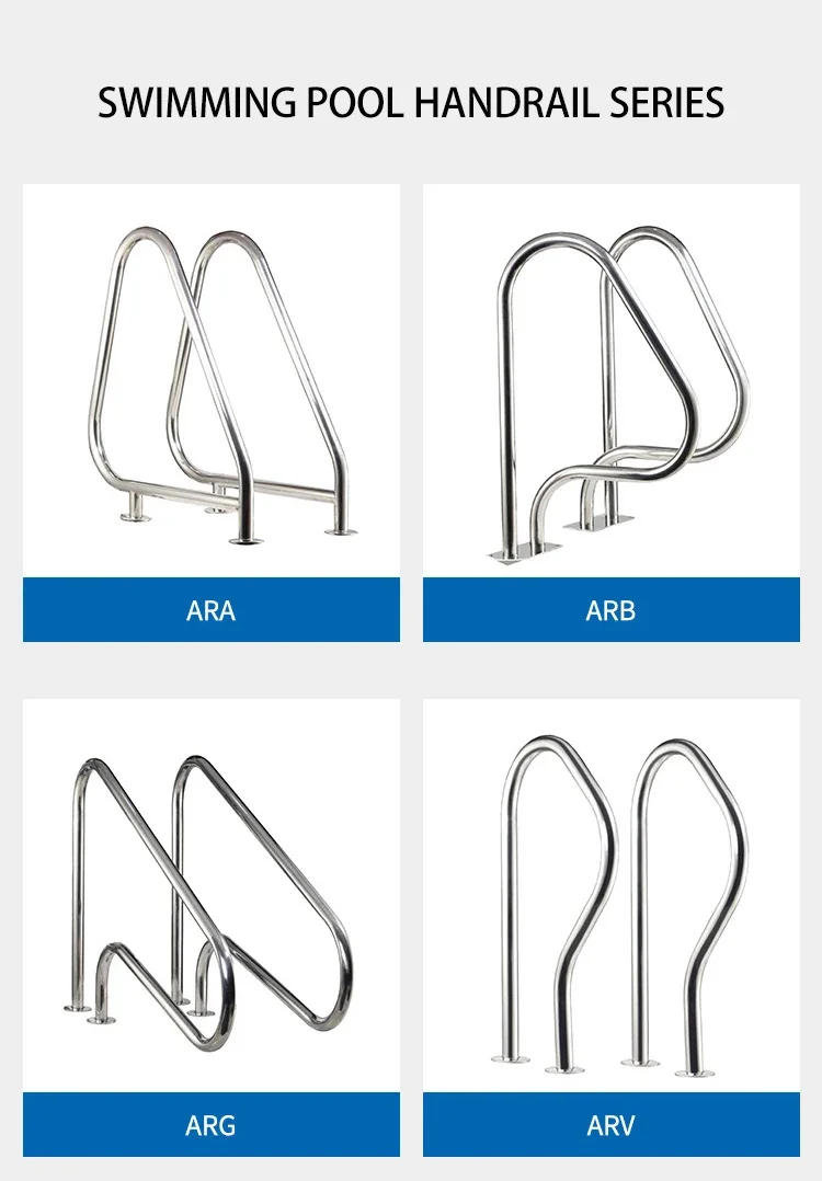 Description Picture 4 of itemARP series stainless steel 304 and 316 flange or embedded parts swimming pool handrail