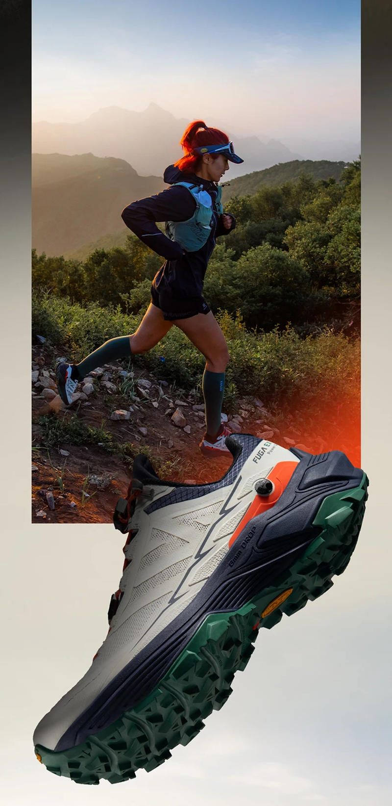 Description Picture 6 of itemKAILAS FUGA EX 3 Trail Running Shoes Unisex Lightweight Athletic Anti-slip Breathable Sneakers Mountain Running Shoes KS2413112