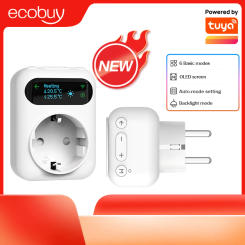 Tuya Smart WiFi Socket Thermostat Outlet Plug Incubator Tuya Temperature Controller Heating and Cooling with Alexa Google Home