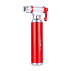 ZOYOSPORTS Red CO2 Pump For Bicycle Schrader Presta Adapter Bike Inflator Aluminum Tire Tube Mini Size MTB Pumps CO2 Cartridge