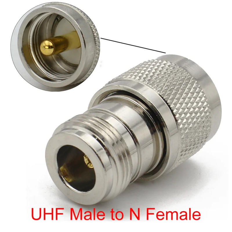 Description Picture 4 of itemConnector N to UHF PL259 SO239 Male Plug & Female Jack Straight RF Coaxial adapter UHF To N For radio antenna Wire Terminals