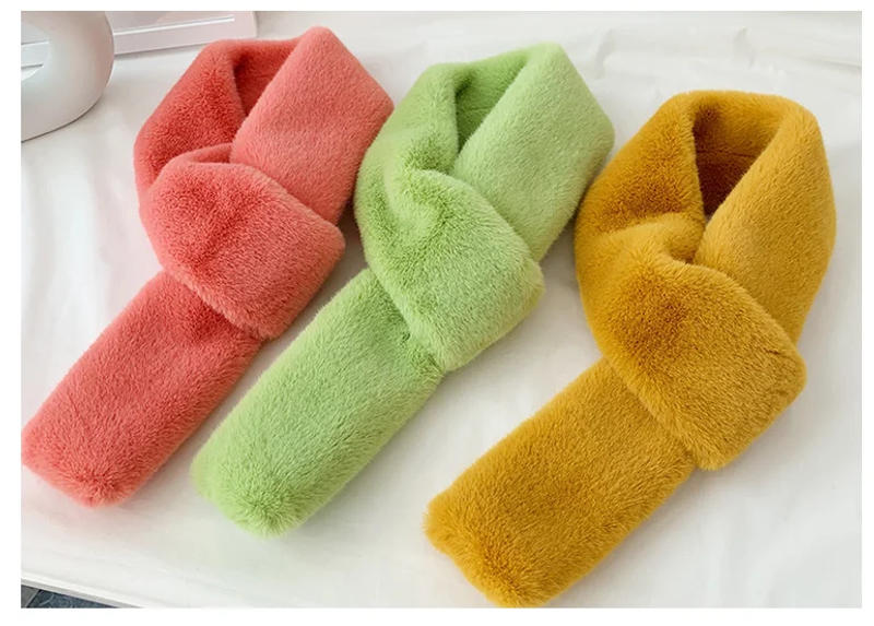 Description Picture 5 of item160x100cm DIY Handmade Material Encryption Thickening Imitation Rabbit Fur Plush Fabric Doll Head Hair Fabric Soft Scarf Fabric