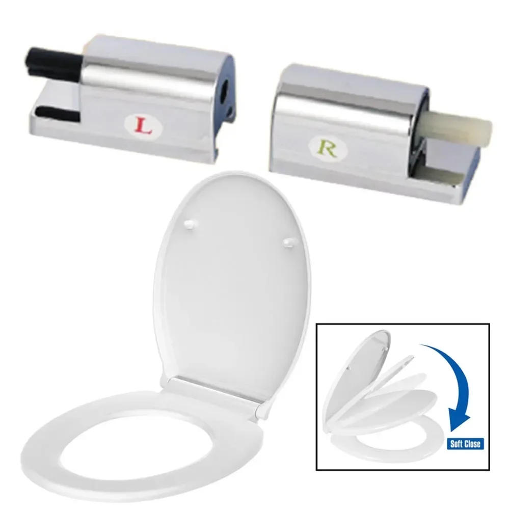 Description Picture 2 of itemToilet Soft Close Hinges Seat Hinge Replacement Traditional Contemporary Toilet Lid Hinges Fixing Connector Parts toilet cover