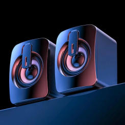 New Computer Speaker Stereo Sound With Microphone 3.5mm Home Office PC Speaker for Macbook Desktop Notebook Computer Loudspeaker