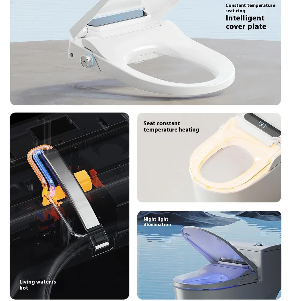 Description Picture 4 of item2024 intelligent heated seat cover with bidet automatic electric smart toilet seats Intelligent Instant Heating Bathroom Health