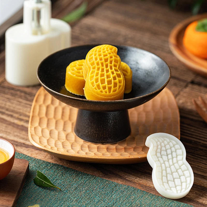 Description Picture 3 of itemMooncake Mold 25g 50g Peanut Stamp Cookie Mould Cutter Hand Pressure Baking Tools Cake Crisp Pastry Dessert Baking Accessories