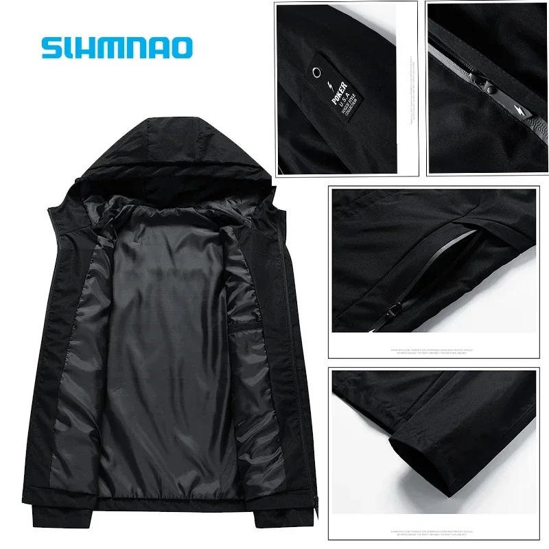 Description Picture 5 of item2024 Men's Spring and Autumn Jackets Set Windproof and UV Resistant Fishing Jackets Outdoor Mountaineering Travel Tactical Set