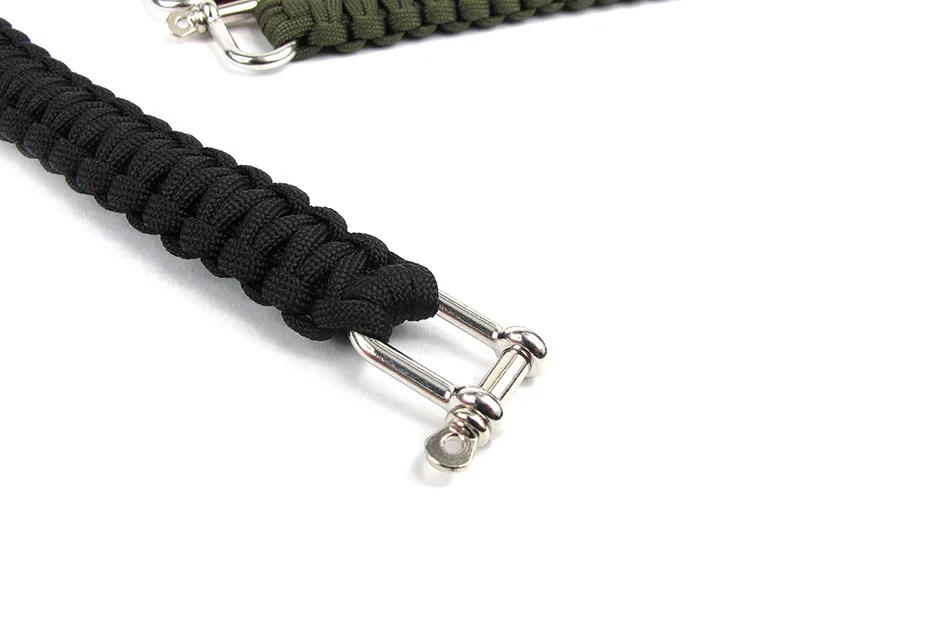 Description Picture 6 of itemOutdoor Survival Paracord Bracelet with Alloy U-shape Buckle Emergency Carabiner Tools Camo Braided for Men Women Camping Hiking