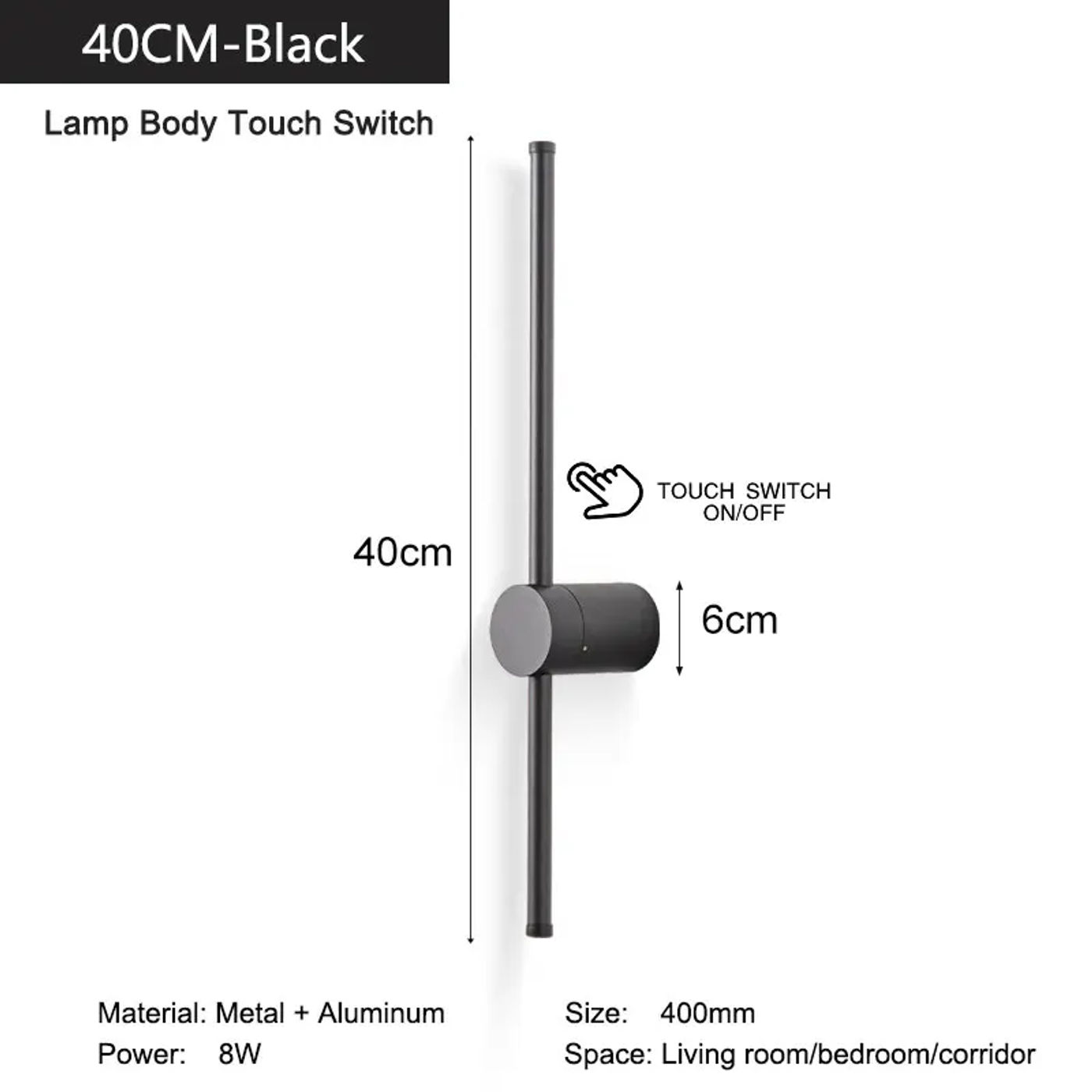 Black 40cm