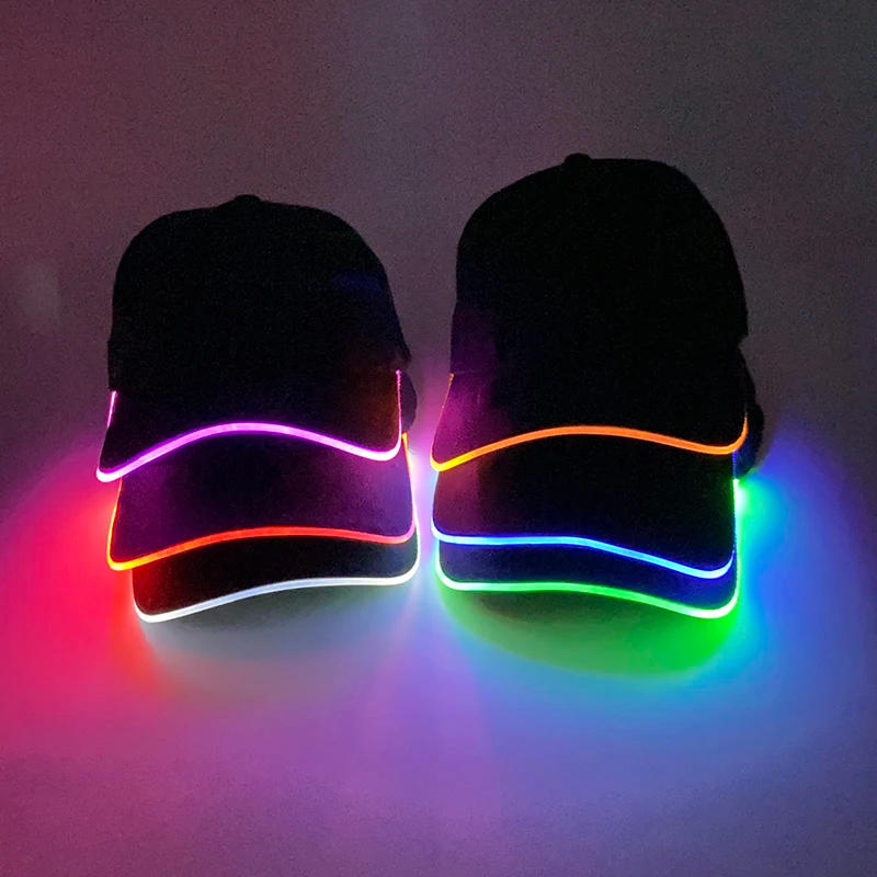 Description Picture 5 of itemLED Luminous Baseball Caps, Light Up Colorful Hats, Party Hat, Beach Hat, Fishing Party, Glow Supplies