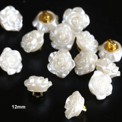 20pcs/lot Size:12mm Fashion Flower Peal Color Buttons Accessories Resin Shirt Buttons Decoration(SS-987)
