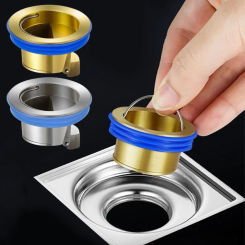 Universal Floor Shower Drain Core Deodorization Type All Copper Drain Core Anti-odor Insect Proof Drain Core for Bathroom Toilet