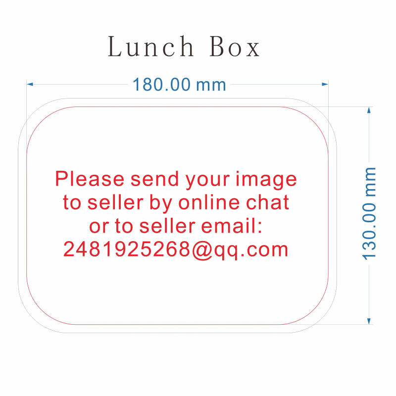 Description Picture 2 of itemDIY Customized Lunch Box for Kids School Children Name LOGO Cartoon Pattern Cute Picture Photo with Spoon Fork Eco Material Gift