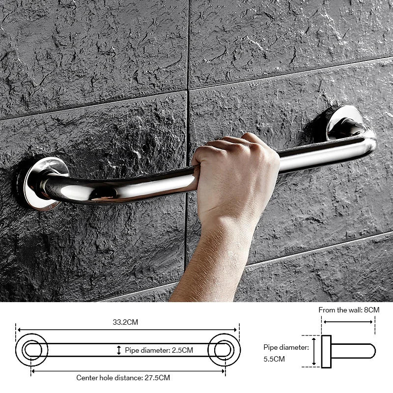 Description Picture 3 of itemStainless Steel Grab Bar Bathtub And Shower Barrier-free Safety Railings Elderly And Disabled Anti-slip Handles Bathroom Tools