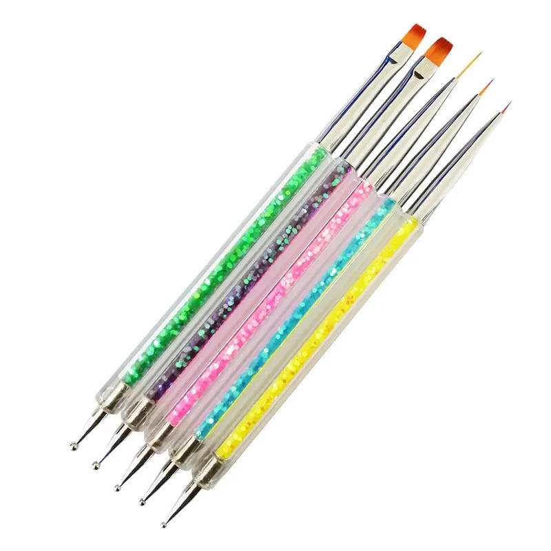 Description Picture 4 of item5Pcs Nails Art Dotting Pen Nails Brushes For Nails Art Accessories Tools Kits Nail Supplies For Professionals Manicure Set