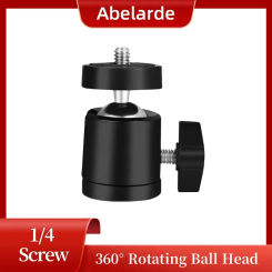 Hot Shoe 1/4 Screw Hole Tripod Mount Camera Head Adapter Ball Head with Lock LED Light Flash Bracket Holder For DSLR DV Cameras