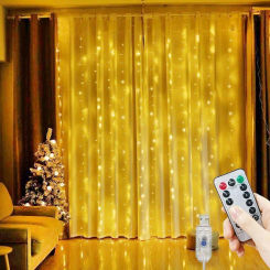 3M - 6M Holiday Decor Fairy Light 8 Mode LED Christmas Light Garland Wedding Birthday Party Decoration USB Curtain String Light