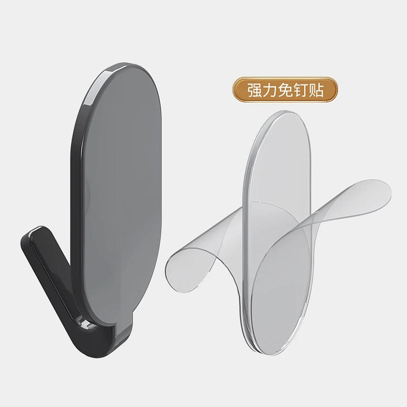 Description Picture 3 of item5/10pcs Strong Wall Hooks Self Adhesive Key Coat Bag Hanger Hook Bathroom Kitchen Door Robe Towel Storage Rack Hook Accessories