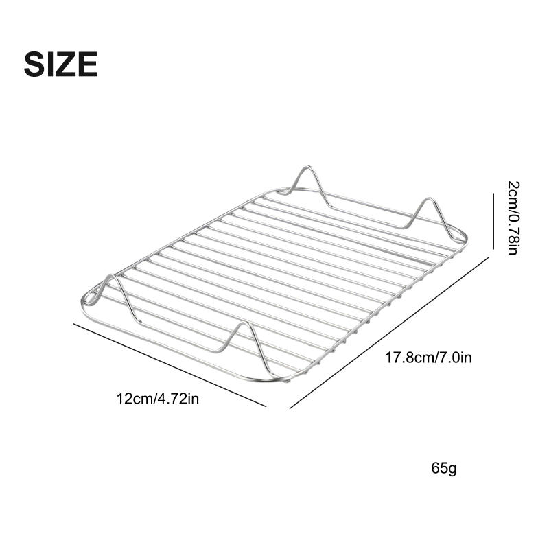 Description Picture 2 of itemCamping Lunch Box Steaming Rack Stainless Steel Cooking Rack Lunch Box Steaming Stand Outdoor Picnic Cookware for Hiking Fishing