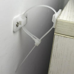 6Pcs Furniture Anchors Anti Tip Furniture Straps Adjustable Earthquake Straps