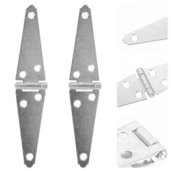 2 Pcs Door Hinge Barrier Fence Iron Hinges Strap Bearing Heavy Wood Gate Galvanized Abs Kit for Wooden Shed Barn