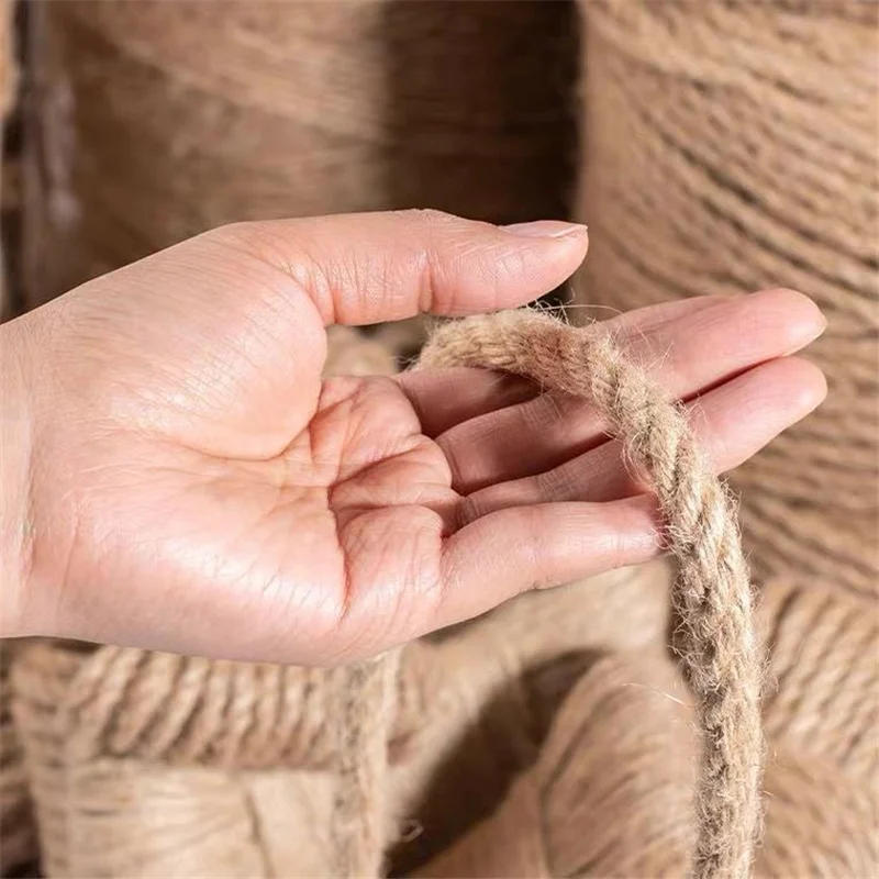 Description Picture 3 of item1/1.5/2/2.5/3/4/6/8/10MM Natural Jute Cord Rope For Weddings Belt Strap Floristry Party Gardening Decoration DIY Gift Packing