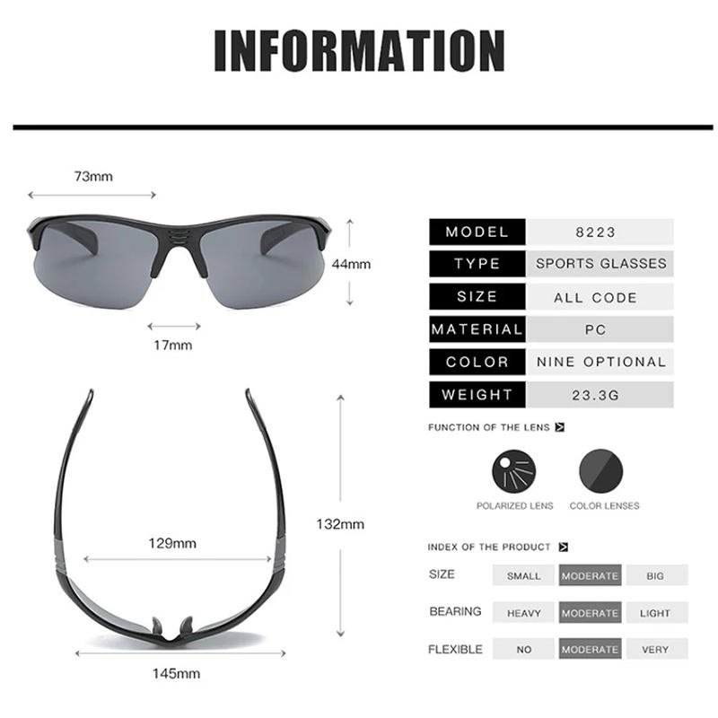 Description Picture 2 of itemNight Vision Hunting Paintball Glasses Explosion Proof Airsoft Shooting Goggles Outdoor Fishing Hiking Running Eyewear