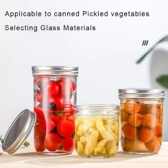 Diameter Glass Jar Capacity Glass Sealed Jar with Airtight Lid for Fruit Jam Cereal Storage Multifunctional Container for Tea