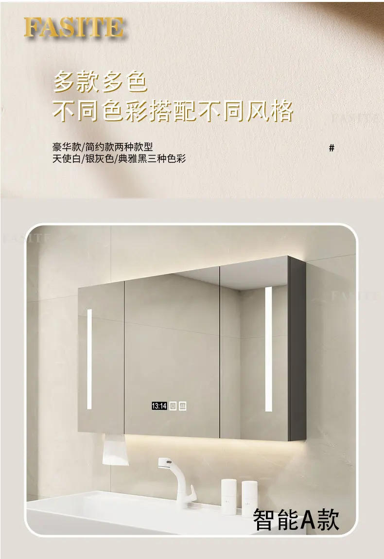 Description Picture 6 of itemMetal Washbasin Bath Mirrors Bathroom Cabinet Storage Drawer Display Bath Mirrors Wall Shelf Casa Arredo Room Furniture