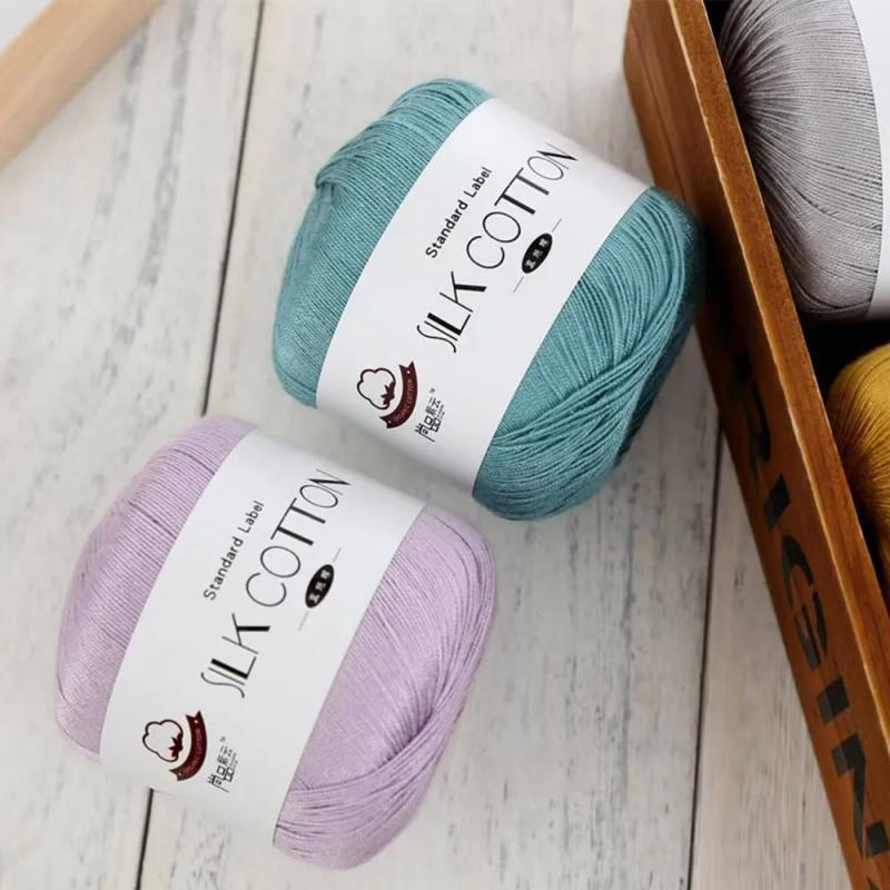 Description Picture 3 of item50g/roll Lace Thread Cotton Thread Colourful Crochet Yarn Crocheted Wool Ball Hat Clothes Crochet Yarn for DIY Hand Woven Doll